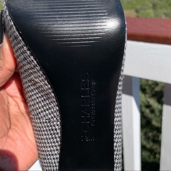 CHARLES Houndstooth Flannel Print Platform by Charles David - Picture 5 of 8